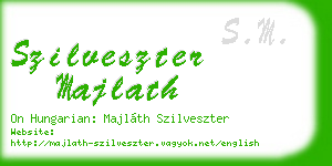 szilveszter majlath business card