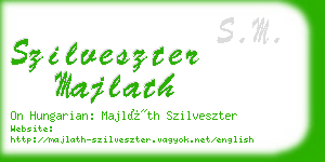 szilveszter majlath business card